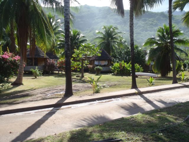 Wohnhuser in Taiohae auf Nuku Hiva