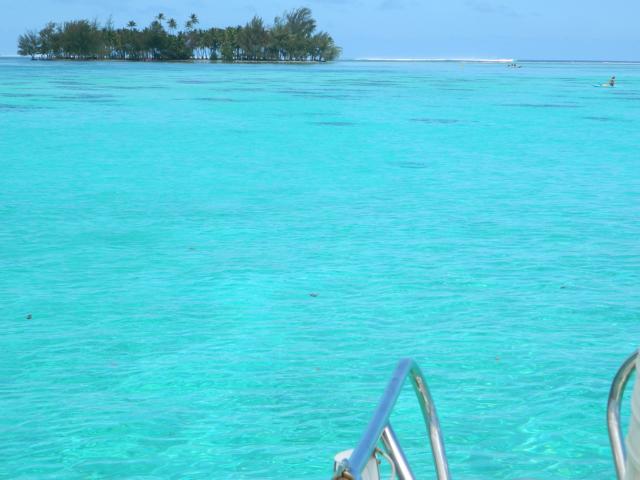 ankern im Paradies hinter dem Riff von Raiatea